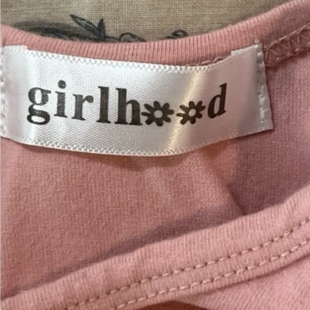 GIRLHOOD Long Sleeve Girls Charm Twirl Pocket Dress Pink Size 2